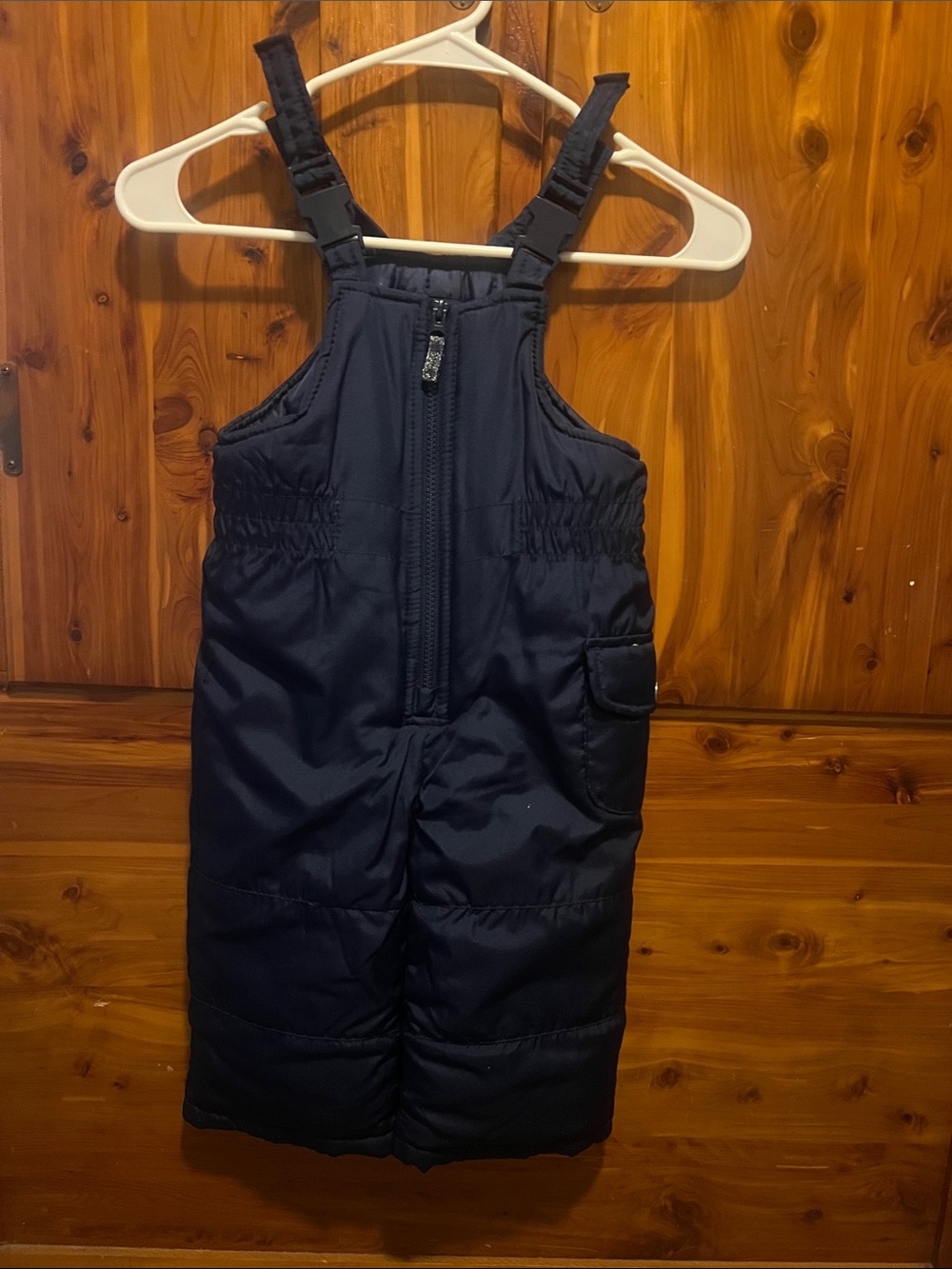 Carter's Navy Insulated Kids Snow Overalls with Adjustable Straps